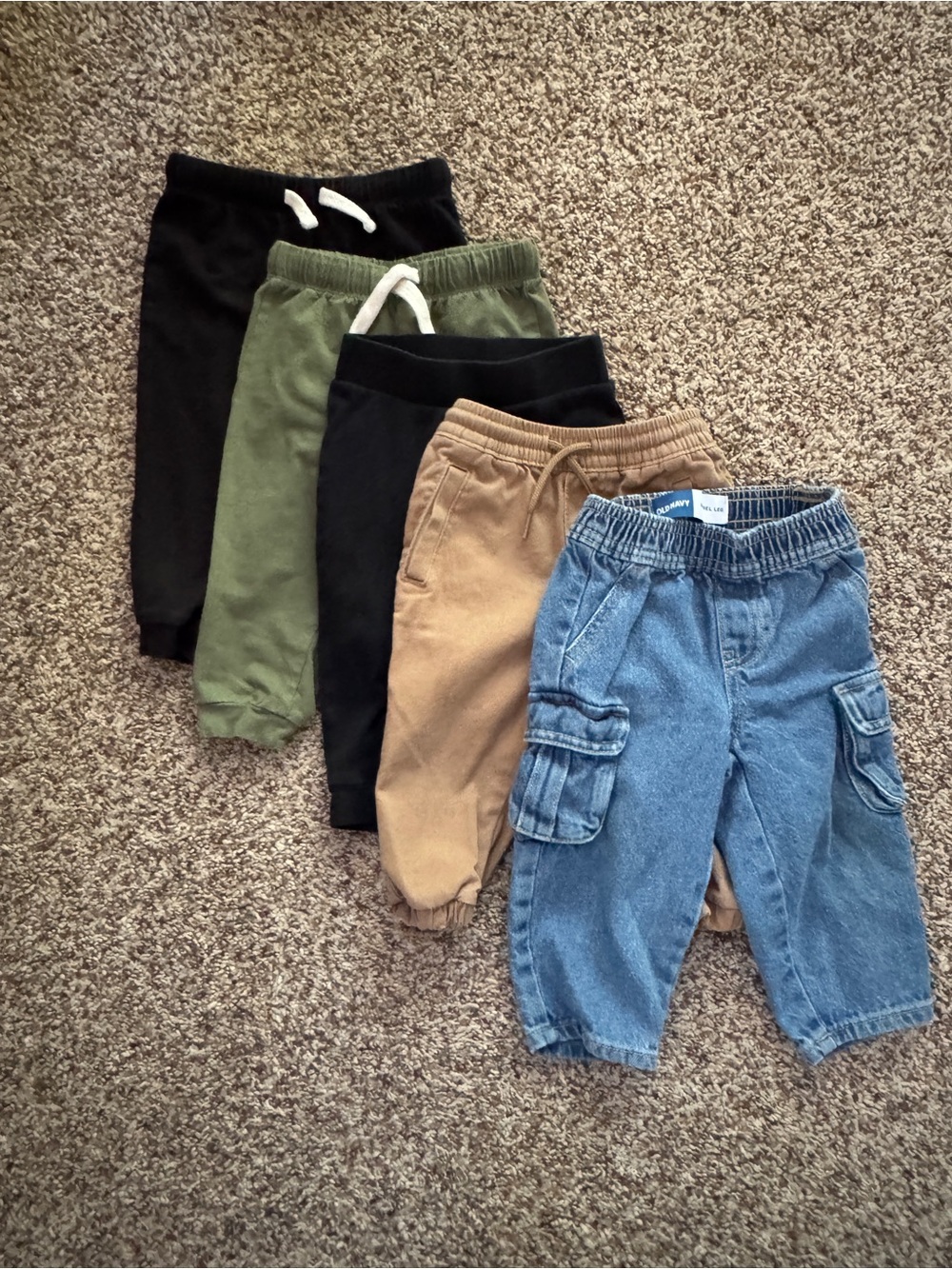 Old Navy Baby Toddler Pants Bundle Jogger Sweatpants Barrel Leg Baggy